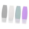 MERRYHAPY 4 Pcs Refillable Lotion Dispensers Travel Shampoo Bottles Leakproof Silicone Containers for Cosmetics for Gym Travel view 1