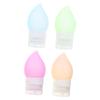 VINTORKY 4pcs Travel Lotion Dispensers Airtight Squeeze Bottles for Shampoo Conditioner and Cream Multi Containers for Easy Distinguishing view 1