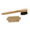 Healvian 2pcs Elastic Bristles Hand Brush Wooden Fingernail Brush Practical Cleaning for Office Bathroom Kitchen view 1