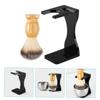 FOYTOKI Shaving Brush Holder Stand Durable Razor and Beard Brush Storage for Men Keeps Razor Dry and Extends Lifespan Comfortable Shaving Experience view 3