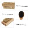 Gogogmee 2pcs Wooden Handwashing Brush Dual-Sided Nail Cleaning Tool for Hands and Feet Soft Pig Bristles Portable Design for Bathroom and Office Use view 2