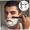 Ipetboom 4pcs Manual Barber Straight Beard Shaver for Men Includes and Finger for Precise Shaving of Beard Eyebrows Hair view 3