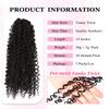 Yanky Twist Crochet Hair 14 Inch 3 Packs Pre Looped Mini Twist Yankee Twist Micro Yaki Twist Synthetic Curly Crochet Hair Extensions For Black Women (1B, 14 Inch (Pack of 3)) view 2