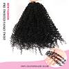 Yanky Twist Crochet Hair 14 Inch 3 Packs Pre Looped Mini Twist Yankee Twist Micro Yaki Twist Synthetic Curly Crochet Hair Extensions For Black Women (1B, 14 Inch (Pack of 3)) view 4