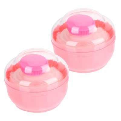 Didiseaon 2pcs Makeup Powder Puff Container Easy Refill Minimize Powder Loss for Travel
