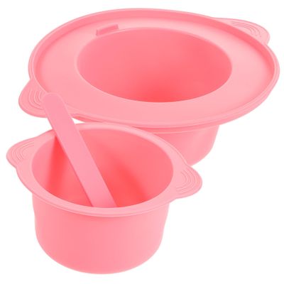 HONMEET Heat-resistant Silicone Bowl Wax Melting Pot for Facial Mask Tool Hair Removal Wax Warmer Bowl