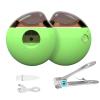 Automatic Electric Nail Clipper for Adults for Seniors Nail Clippers USB Rechargeable Nail Grinders for Men Nail Debris Storage (Green,78x80x33mm) view 1