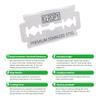 KEROPY 100 Safety Razor Blades - Super Sharp Stainless Steel & Lifetime Supply for Smooth Shaving, Individually Wax-Sealed, Universal Razor Compatibility view 4