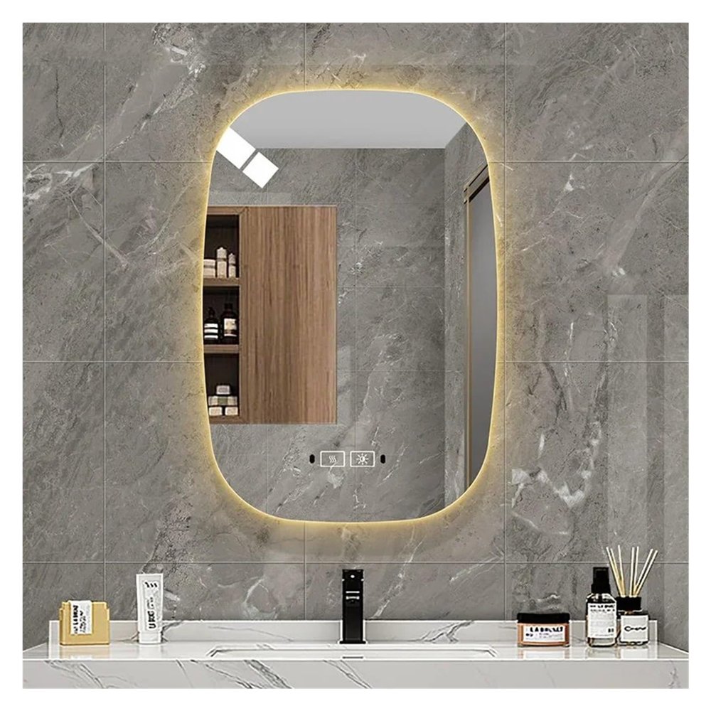 24 X 35 Inch Shower Smart Bath Mirror Self Haircut Anti Fog Cabinet Wall Mounted Bath Mirrors Oval Bath Mirrors,Mirrors