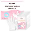 AUSLKA Hand Mask Moisturizing Glove 6 Pairs, Hand Care Moisturizing Gloves with Shea Butter, Hydrating Hand Masks, Hand Peeling Mask for Dry& Dead Skin, Men Women (Rose) view 1