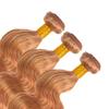 P27/30 Body Wave Bundles Honey Blonde Bundles Human Hair Mixed Length 3 Bundles Peruvian Double Weft 22 24 26 Inch Light Brown Body Wave Hair Extensions view 4