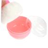 minkissy 2pcs Powder Puff Applicator Body Powder Puff and Container for Boys and Girls Easy to Refill Travel Friendly view 3