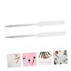 FRCOLOR Cosmetic Mixing Spatula Makeup Mixing Tool Stainless Steel Makeup Spatula view 4