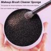 2 Pack Makeup Brush Cleaner Dry Sponge to Remove Eyeshadow Blush Powder Brush Color Change Clean Quickily and Easily Portable for Home or Travel Makeup view 3