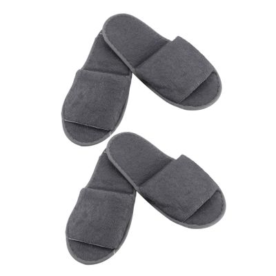 Foldable Travel Slippers with Non Slip Sole 2 Pairs for Adults