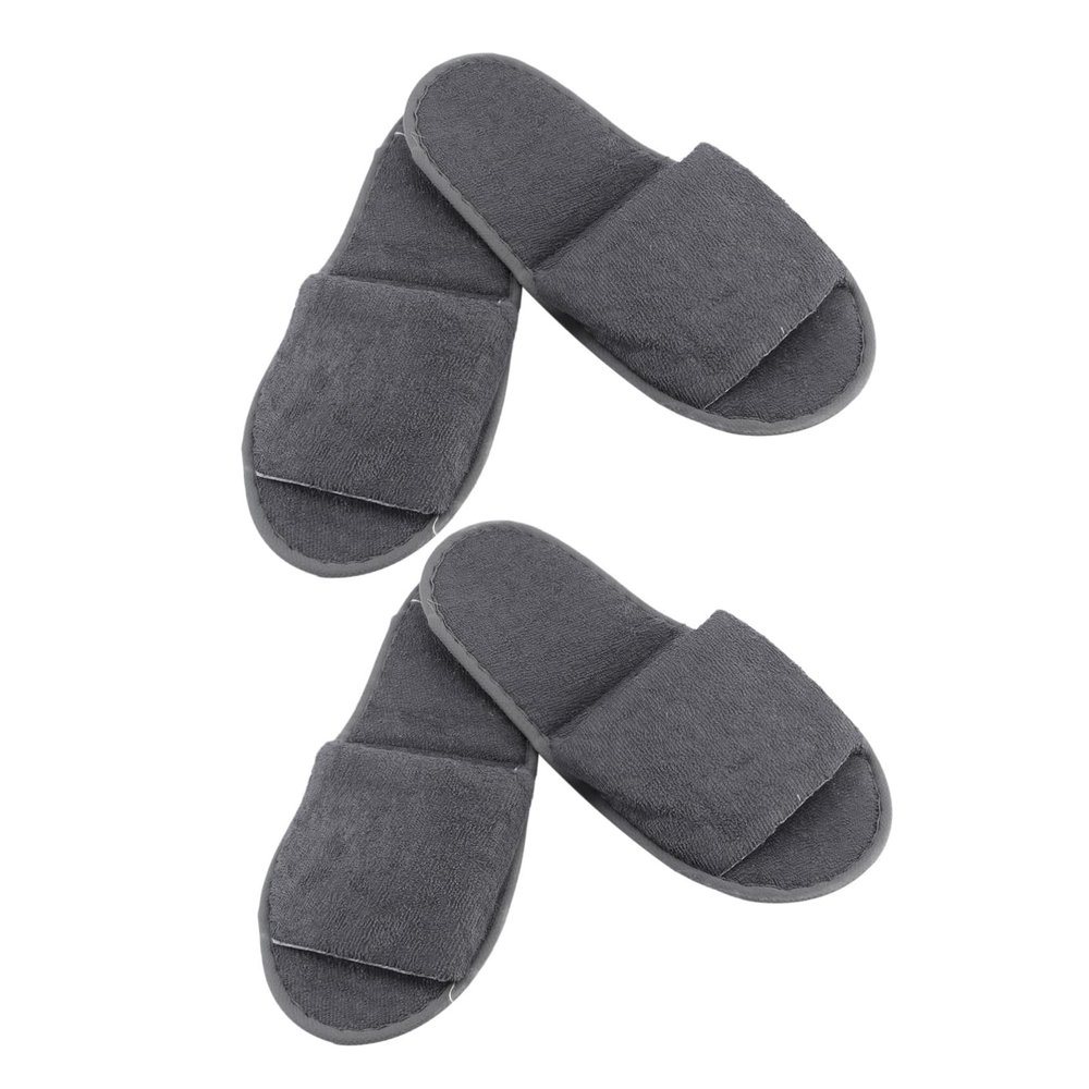 Foldable Travel Slippers with Non Slip Sole 2 Pairs for Adults