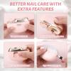 3 in 1 Electric Nail Clipper for Seniors, Baby Nail Trimmer Electric Automatic Trimmer, Safe Electric Toenail Clippers Nail File Tools for Adult, Manicure Kit Grinder with Polishing(Pink) view 4