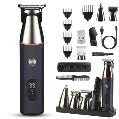 Zorpupoa Beard Trimmer for Men, All-in-One Mens Grooming Kit Waterproof Electric Razor for Nose, Body, Face and Mustache,Cordless Hair Clipper Shavers, Gifts for Men Husband Father