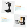 BIUDECO High-class Wood and Stainless Steel Shaving Brush Set Beard Brush and Stand Shaving Bowl Cup view 2
