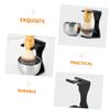 BIUDECO High-class Wood and Stainless Steel Shaving Brush Set Beard Brush and Stand Shaving Bowl Cup view 4
