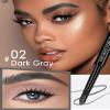 2 Pcs Dark Grey Eyebrow Pencil Set for Women,0.1mm Ultra-Fine Waterproof Mechanical Brow Tinted Pen,Long Lasting Professional Micro Eyebrow Retractable Pencil Definer Shaping&Filling Sparse Brow-02 view 2