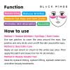 Black Wings 6 Pairs Silicone Eye Patches with Self-Adhesive Design - Cute Bear & Rabbit Inspired Eye Care Patches (numerous flowers 6 pairs) view 2