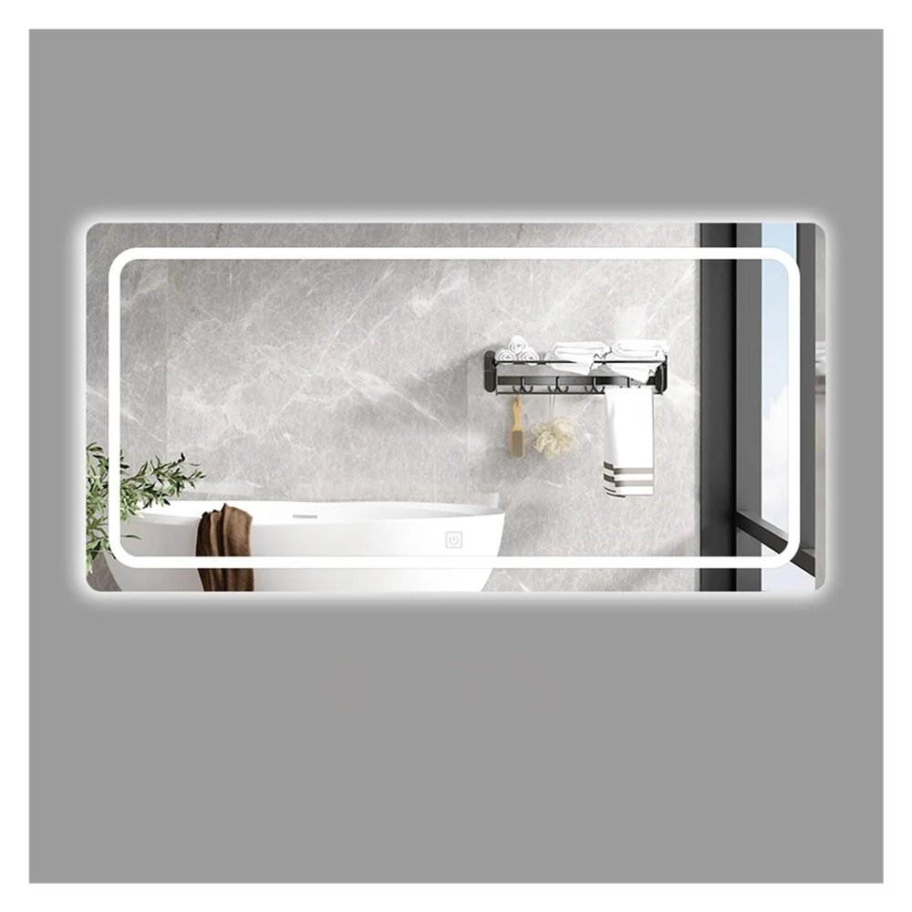 32 X 48 Inch Bathroom Smart Mirror Makeup Aesthetic Large Shower Bath Mirror Led Shaving Mirrors,Mirrors