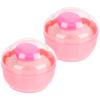 Baluue 2pcs Powder Puff Containers Sturdy Dusting Powder Boxes for Boys and Girls Adults Soft Skin-Friendly Material for Summer Use view 1