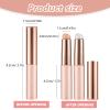 2 Pcs Silicone Lip Brush Lip Round Head Lip Brushes Applicator Lipstick Makeup Brush Concealer Brush Facial Makeup Brush with Cap for Lipstick Lip Gloss Lip Balm Concealer view 2