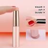 2 Pcs Silicone Lip Brush Lip Round Head Lip Brushes Applicator Lipstick Makeup Brush Concealer Brush Facial Makeup Brush with Cap for Lipstick Lip Gloss Lip Balm Concealer view 3