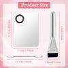 JDBZYDM 3 Pcs Make Up Spatula Tool including Cosmetic Makeup Mixing Palette Flat Foundation Brush Foundation Spatula for Nail Art Eye Shadow Facial Cosmetic Pigment Blending view 2
