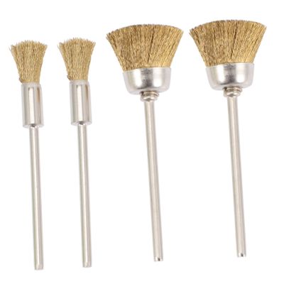 FOMIYES 4pcs Professional Nail Drill Bit Cleaning Brush Nail Drill Machine Accessories Wire Brush Grinder Tool Dust