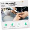 FOMIYES 4pcs Professional Nail Drill Bit Cleaning Brush Nail Drill Machine Accessories Wire Brush Grinder Tool Dust view 4