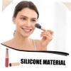 VINTORKY 2pcs Reusable Silicone Lip Brush Lip Makeup Applicator Concealer Soft and Comfortable for Women Portable Cover Prevents Smudging view 3