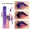 3 PCS Peel Off Lip Stain Lip Tint Set, Pinked Lip Stain Peel Off Matte Lip Liner, Long-Lasting Lip Tint Stain Peel Off Lip Gloss, Waterproof Non-stick Cup Peel Off Lipstick Lip Stains for Women view 2
