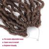 36 Inch 7 Packs Soft Locs Crochet Hair Dark Brown Color 4 Whole Strand No Extended Long New Faux Locs Pre-looped Super Lightweight Synthetic Crochet Hair Braids For Black Women (36inch, 7packs, #4) view 3