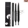 2 Pcs Light Brown Eyebrow Pencil Set for Women,0.1mm Ultra-Fine Waterproof Mechanical Brow Tinted Pen,Long Lasting Professional Micro Eyebrow Retractable Pencil Definer Shaping&Filling Sparse Brow-04 view 1