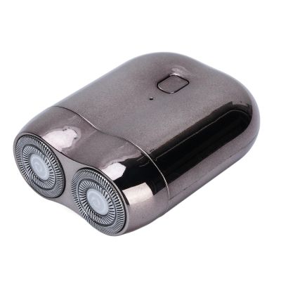 Beard Trimmer for Men ABS Aluminum Alloy Electric Beard Trimmer Dual Blades Portable Beard Trimmer for Home Travel Silver