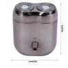 Beard Trimmer for Men ABS Aluminum Alloy Electric Beard Trimmer Dual Blades Portable Beard Trimmer for Home Travel Silver view 2