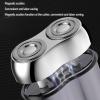 Beard Trimmer for Men ABS Aluminum Alloy Electric Beard Trimmer Dual Blades Portable Beard Trimmer for Home Travel Silver view 3
