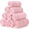 Shimeyao 40 Pack Bleach Proof Towels Microfiber Absorbent Resistant Hair Hand Towels Bulk Quick Dry for Barber Gym Bath Spa Shaving (Dark Pink,16 x 29 Inch) view 4