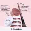 bayfree Multi Cream Blush & Blush Brush Set, Korean Makeup Blush for Cheeks, Multi-Use Face Balm, Lightweight & Hydrating, Blendable Color, Non-Greasy, Soft Bristles for Radiant Finish (Rose Crystal) view 2