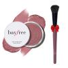 bayfree Multi Cream Blush & Blush Brush Set, Korean Makeup Blush for Cheeks, Multi-Use Face Balm, Lightweight & Hydrating, Blendable Color, Non-Greasy, Soft Bristles for Radiant Finish (Pink Camellia) view 1
