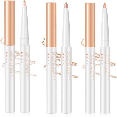 Multifunctional Concealer Stick, Waterproof Full Coverage Beauty Concealer Pencil for Lips, Change the Lip Line, Refine the Brow Shape (Mixed-3Pcs, 1)