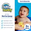 Baby Buddy Natural Bath Sponge, Ultra-Soft Sea Wool, Gentle on Baby's Skin, Hypoallergenic, Biodegradable, 3-Pack, 4in for Baby & Infant Bath Time view 2