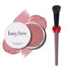 bayfree Multi Cream Blush & Blush Brush Set, Korean Makeup Blush for Cheeks, Multi-Use Face Balm, Lightweight & Hydrating, Blendable Color, Non-Greasy, Soft Bristles for Radiant Finish (Pink Sakura) view 1