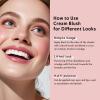 bayfree Multi Cream Blush & Blush Brush Set, Korean Makeup Blush for Cheeks, Multi-Use Face Balm, Lightweight & Hydrating, Blendable Color, Non-Greasy, Soft Bristles for Radiant Finish (Pink Sakura) view 3