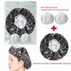 5Pack Individually Wrapped Deep Conditioning Heat Hair Cap with Ear Plug Cotton Ball; Aluminum Foil Reusable Hair Processing Caps Shower Cap Hair Dye Cap for Hair Treatments and Salon Use view 3
