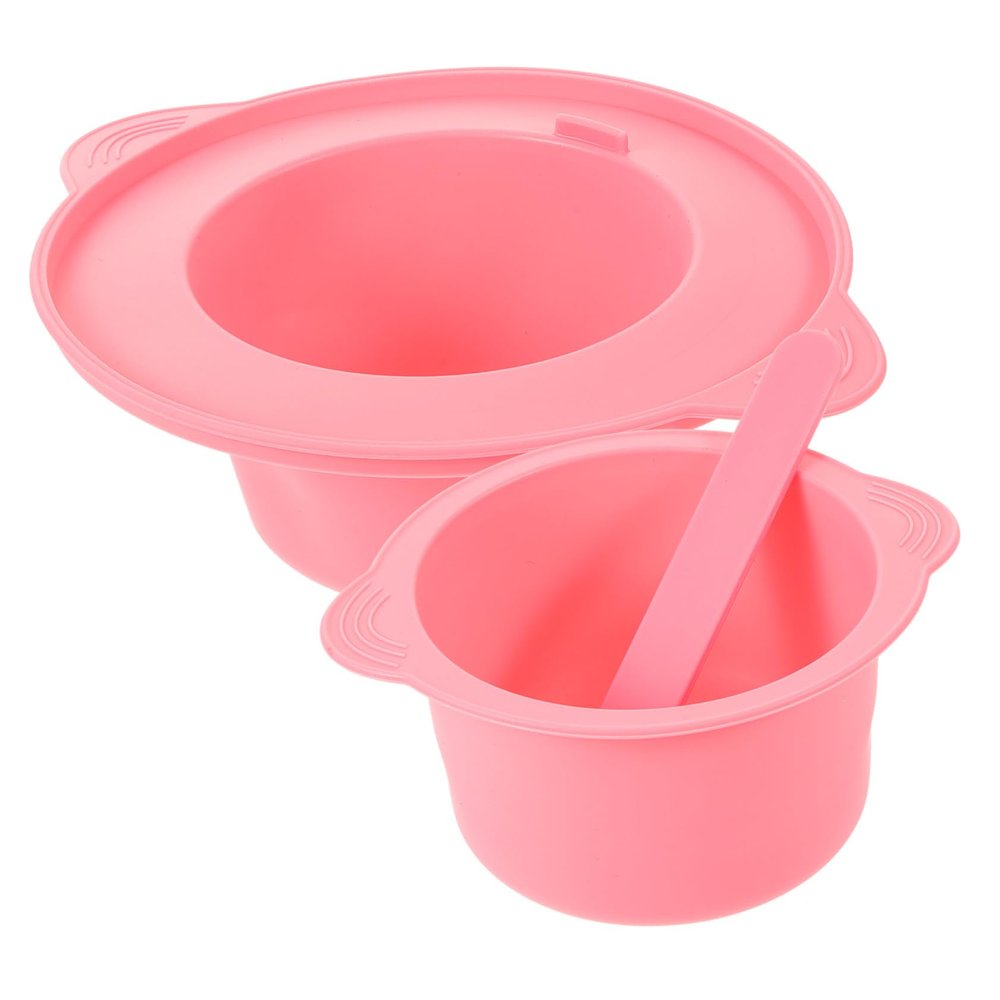 Beatifufu 1set Wax Melting Bowl High-temperature Resistant Wax Heater with Stirring Stick for Mask Making and Projects Safe and Practical Pot