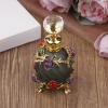 15ML Beauty Salon Premium Thickened Flowers Glass Perfume Empty Bottle Vacuum Bottle Essential Oil Olive Oil Reusable Storage Bottle view 1
